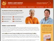 Tablet Screenshot of energyauditinstitute.com